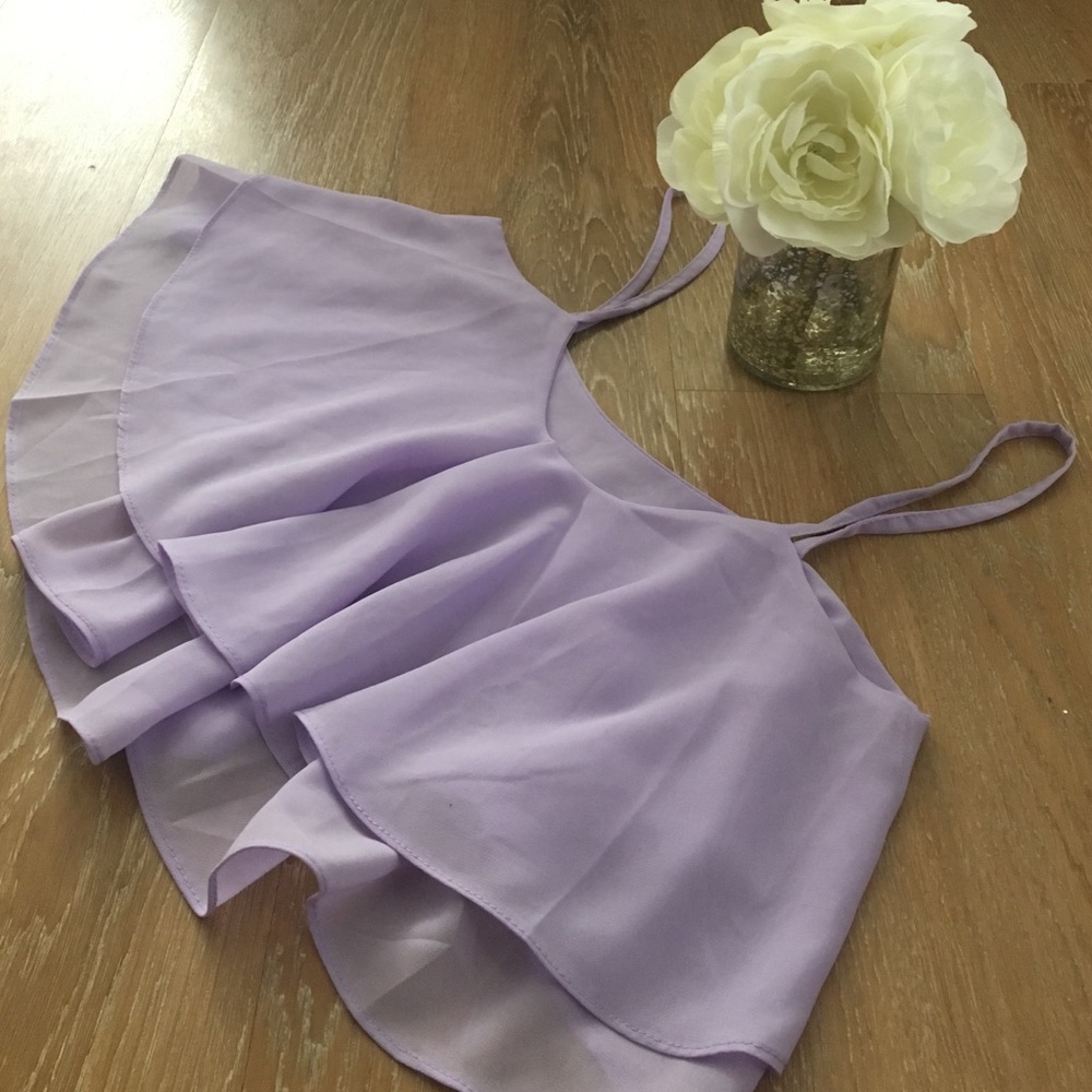 NWOT CROP TOP 🌸 Lavender